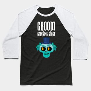 Groom Grinning Ghost Baseball T-Shirt